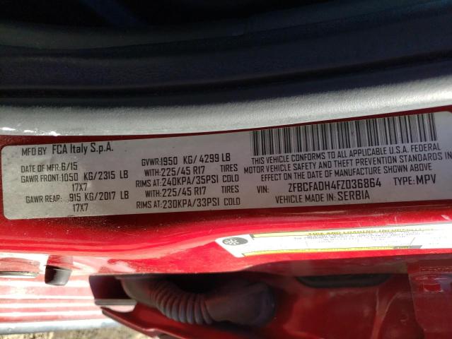 2015 FIAT 500L TREKK ZFBCFADH4FZ036864