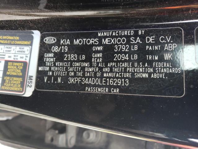 2020 KIA FORTE GT L - 3KPF34AD0LE162913