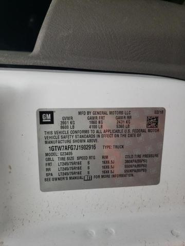 2018 GMC SAVANA 1GTW7AFG7J1902916