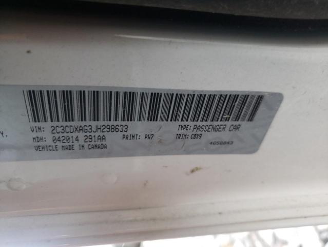 2018 DODGE CHARGER PO 2C3CDXAG3JH298633