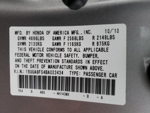 2011 ACURA TL 19UUA8F54BA003434