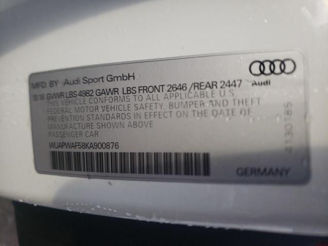 2019 AUDI RS5 - WUAPWAF58KA900876