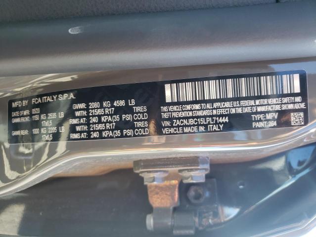 2020 JEEP RENEGADE T ZACNJBC15LPL71444