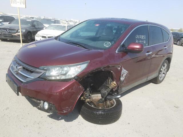 VIN: 5J6RM4853DL703075 Auction: COPART UAE Lot: 63073851 Location: DUBAI INDUSTRIAL CITY - DUBAI 5J6RM4853DL703075 HONDA CR-V 2013 MAROON Photo 2