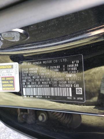 2018 HONDA CLARITY TO JHMZC5F35JC012284