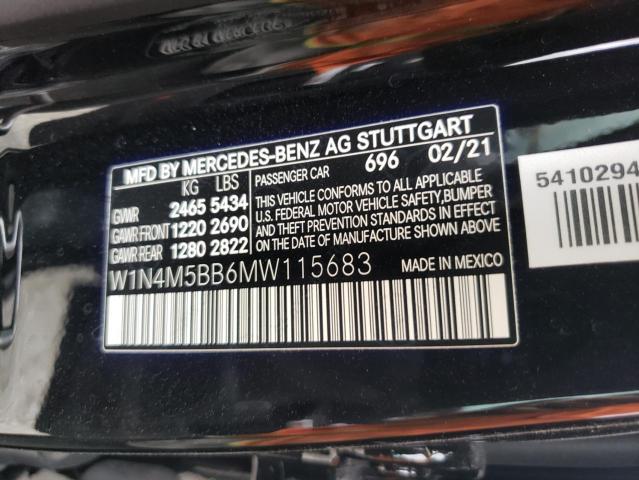 2021 MERCEDES-BENZ GLB AMG 35 W1N4M5BB6MW115683
