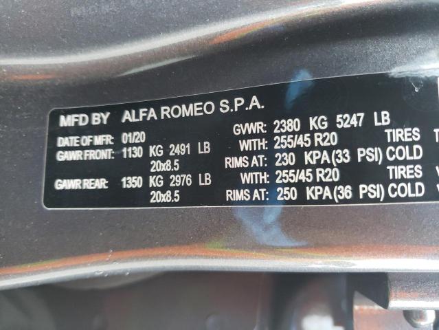 2020 ALFA ROMEO STELVIO TI ZASPAKBN9L7C82996