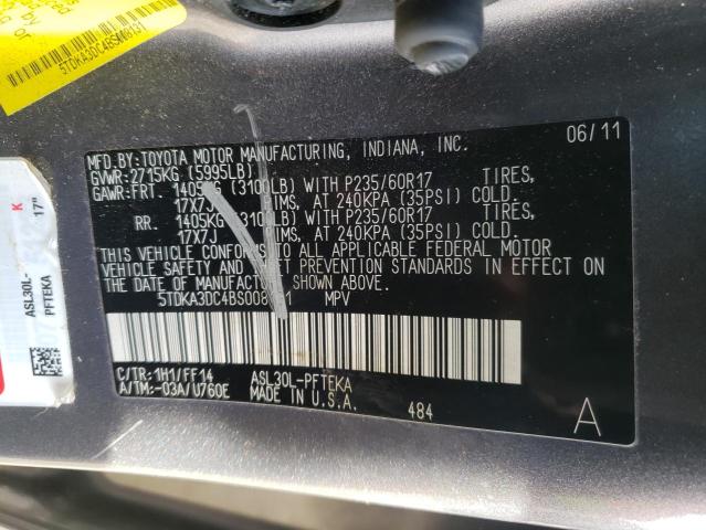 2011 TOYOTA SIENNA BAS 5TDKA3DC4BS008131