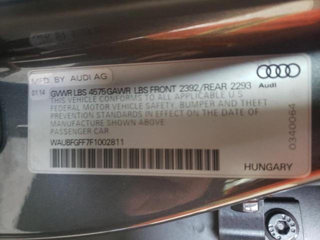 2015 AUDI S3 PREMIUM WAUBFGFF7F1002811