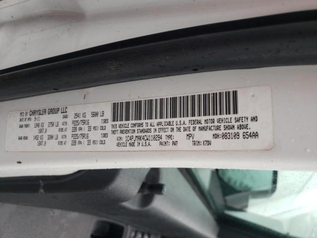 2012 JEEP LIBERTY SP 1C4PJMAK4CW110294