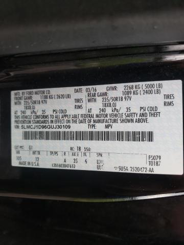 2016 LINCOLN MKC PREMIE 5LMCJ1D96GUJ30109