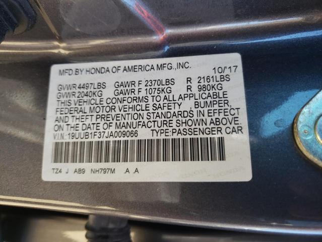 2018 ACURA TLX 19UUB1F37JA009066