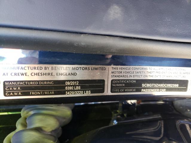 2013 BENTLEY CONTINENTA SCBGT3ZA9DC082398