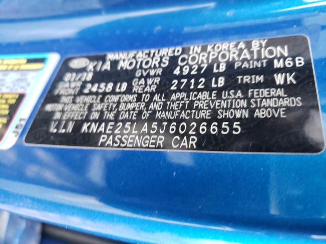 2018 KIA STINGER PR KNAE25LA5J6026655