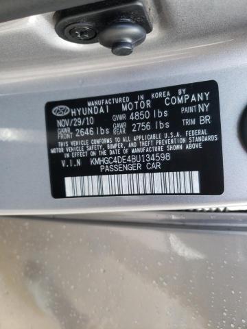 2011 HYUNDAI GENESIS KMHGC4DE4BU134598