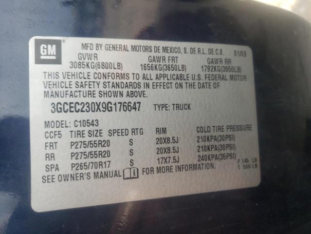 3GCEC230X9G176647 Chevrolet Silverado 2009. Фото: 9