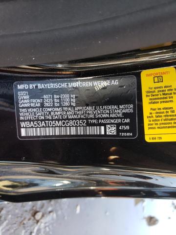 2021 BMW M440I WBA53AT05MCG80352