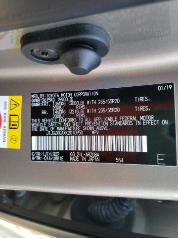 2019 LEXUS RX 350 L JTJGZKCAXK2010950