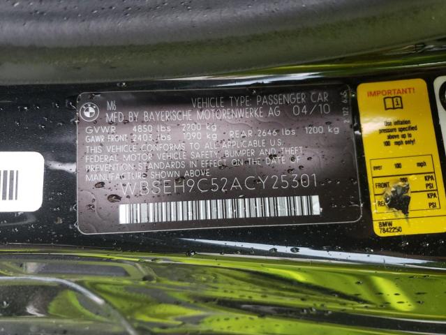 2010 BMW M6 WBSEH9C52ACY25301