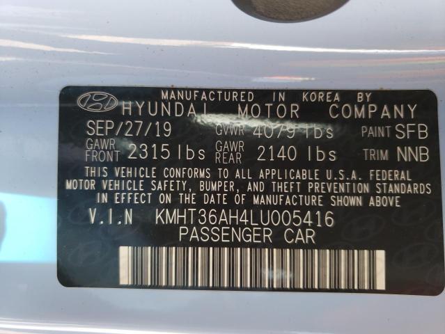 2020 HYUNDAI VELOSTER N KMHT36AH4LU005416