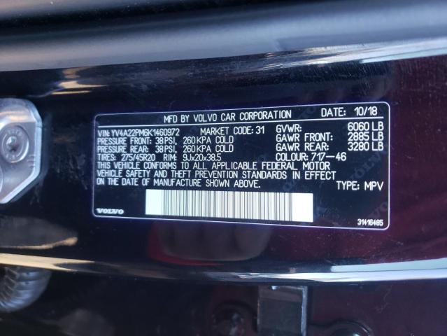 2019 VOLVO XC90 T6 R- YV4A22PM6K1460972