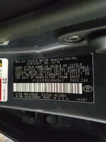 2020 TOYOTA AVALON XSE 4T1EZ1FB3LU047641