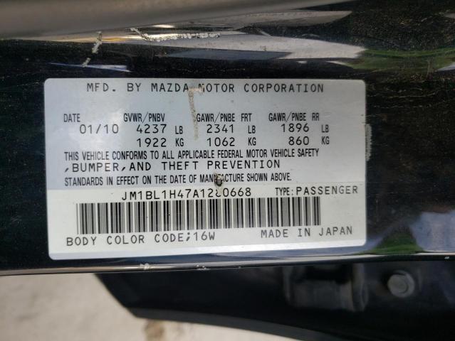 2010 MAZDA SPEED 3 JM1BL1H47A1280668