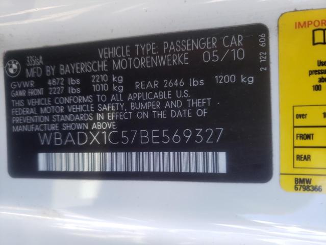 2011 BMW 335 IS WBADX1C57BE569327