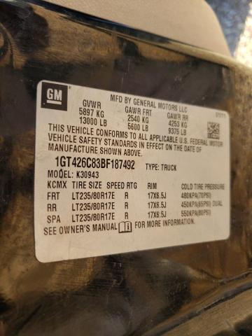2011 GMC SIERRA K35 1GT426C83BF187492