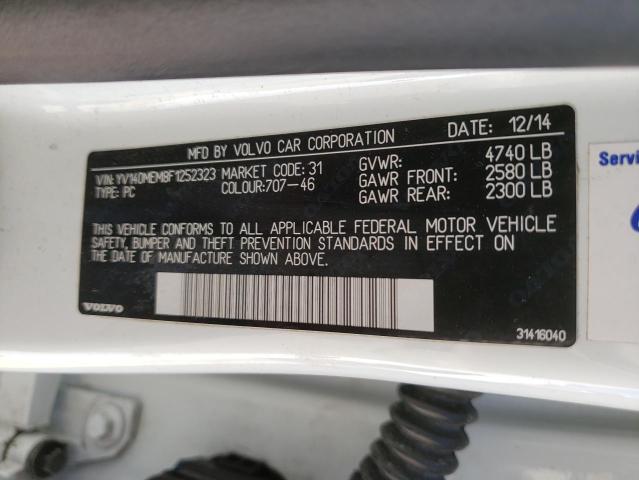 2015 VOLVO V60 PLATIN YV140MEM8F1252323