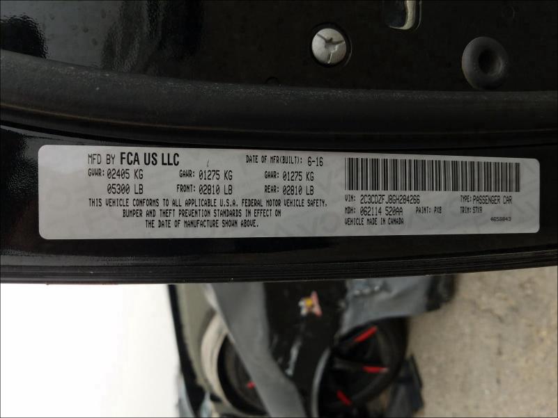 2016 DODGE CHALLENGER 2C3CDZFJ8GH284266