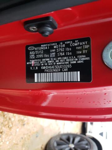 2013 HYUNDAI ELANTRA CO KMHDH6AE5DU010265