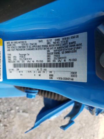 2017 FORD FOCUS RS WF0DP3TH1H4121881