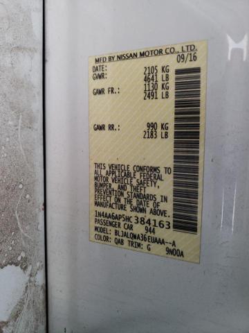 2017 NISSAN MAXIMA 3.5 - 1N4AA6AP5HC384163