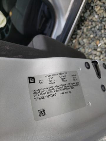 2010 CHEVROLET COBALT 1LT 1G1AD5F51A7123459