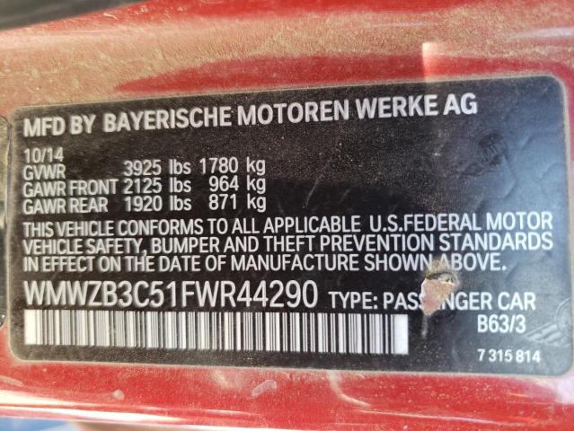 2015 MINI COOPER COU WMWZB3C51FWR44290