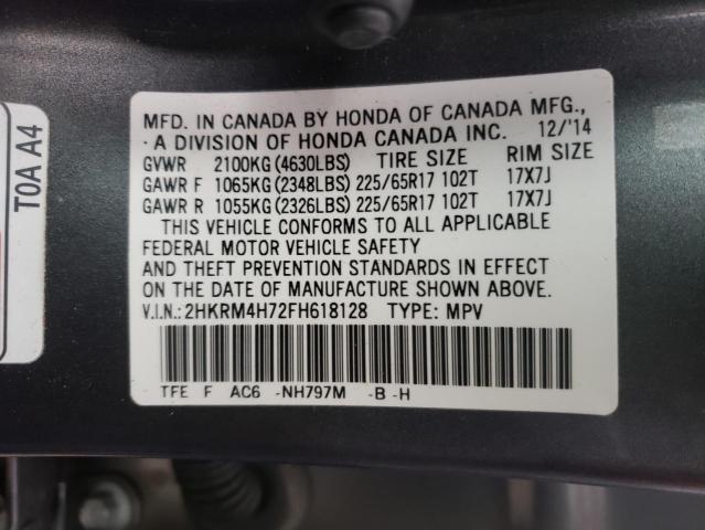 2015 HONDA CR-V 2HKRM4H72FH618128