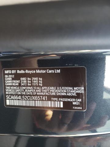 2012 ROLLS-ROYCE GHOST SCA664L52CUX65741