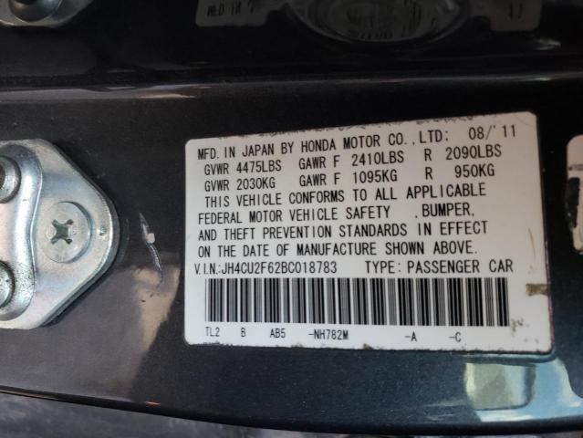 2011 ACURA TSX JH4CU2F62BC018783