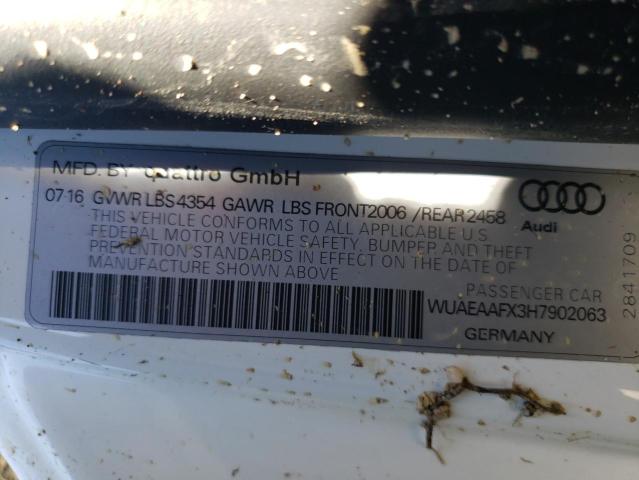 2017 AUDI R8 5.2 QUA WUAEAAFX3H7902063