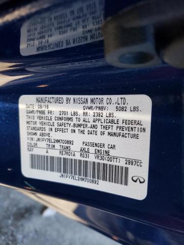 2017 INFINITI Q60 RED SP JN1FV7EL2HM700892
