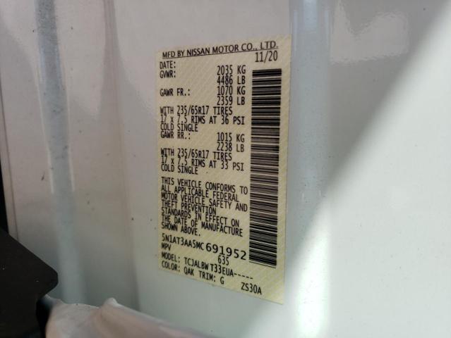 2021 NISSAN UK 5N1AT3AA5MC691952