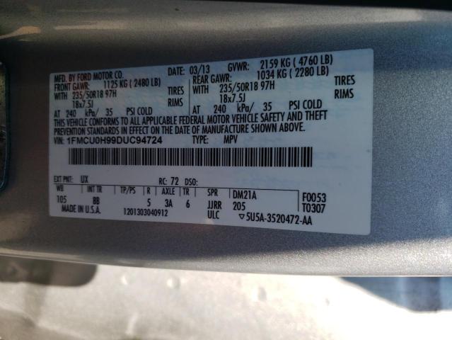 2013 FORD ESCAPE SEL 1FMCU0H99DUC94724