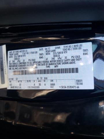2017 LINCOLN MKC SELECT 5LMCJ2C92HUL49920