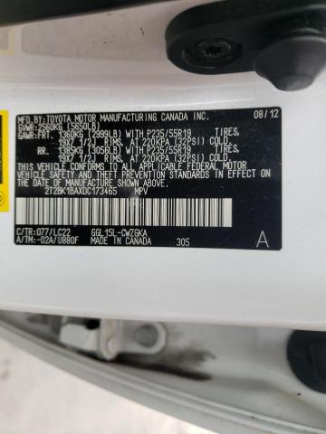 2013 LEXUS RX 2T2BK1BAXDC173465
