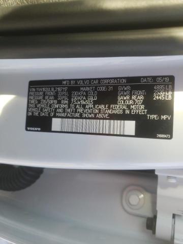 2020 VOLVO XC40 T5 IN YV4162UL9L2187117