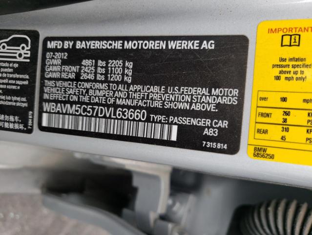 2013 BMW X1 XDRIVE3 WBAVM5C57DVL63660