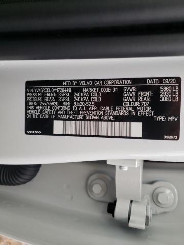 2021 VOLVO XC60 T8 RE YV4BR0DL0M1728448