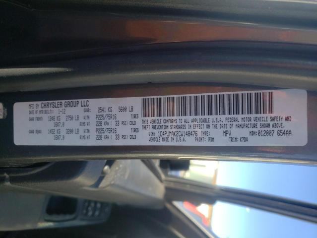 2012 JEEP LIBERTY SP 1C4PJMAK2CW148476