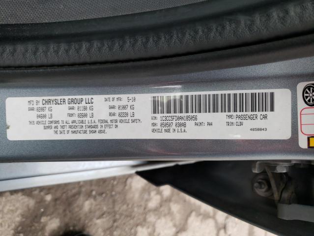 2010 CHRYSLER SEBRING 1C3CC5FD0AN185056
